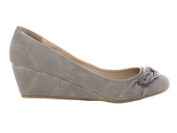 Damen Keilabsatz Pumps Wedges Grey #  10212
