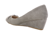 Damen Keilabsatz Pumps Wedges Grey #  10212