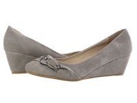 Damen Keilabsatz Pumps Wedges Grey #  10212