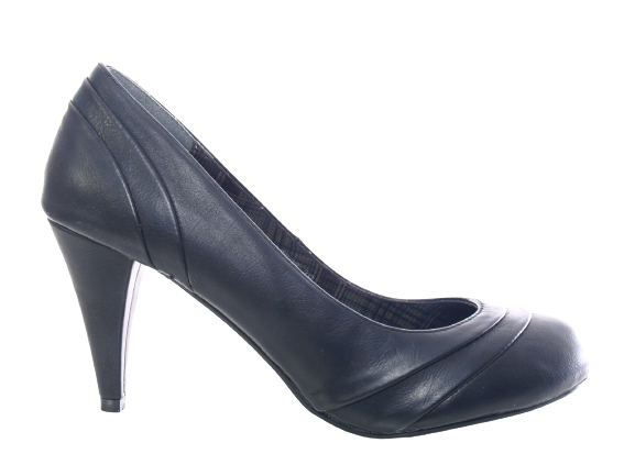 Escarpins à plateforme à talons hauts pour femmes Chaussures de soirée Stilettos Noir # 92006