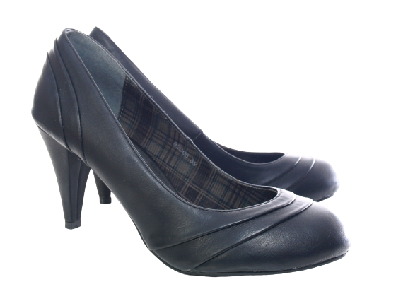 Escarpins à plateforme à talons hauts pour femmes Chaussures de soirée Stilettos Noir # 92006