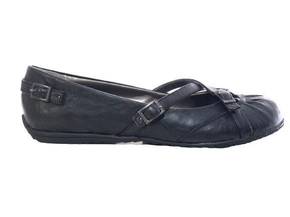 Chaussures à enfiler pour femmes, ballerines, mocassins, slip-on, chaussures plates, loisirs, noir # 163623