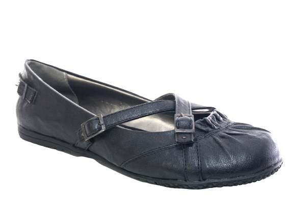 Chaussures à enfiler pour femmes, ballerines, mocassins, slip-on, chaussures plates, loisirs, noir # 163623