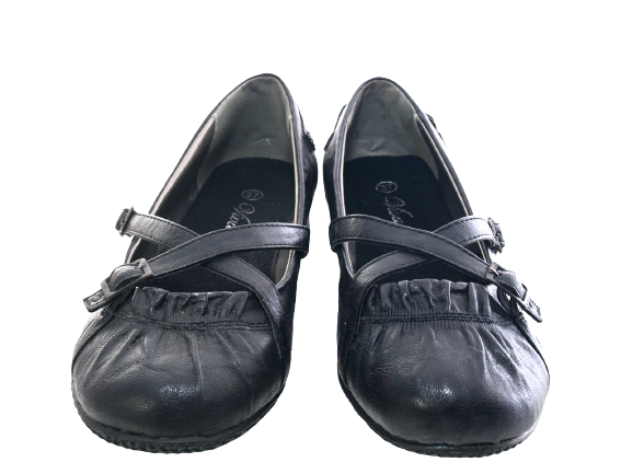 Chaussures à enfiler pour femmes, ballerines, mocassins, slip-on, chaussures plates, loisirs, noir # 163623