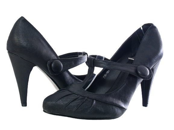 Women's High Heel Platform Pumps Evening Shoes Stilettos Black # 164