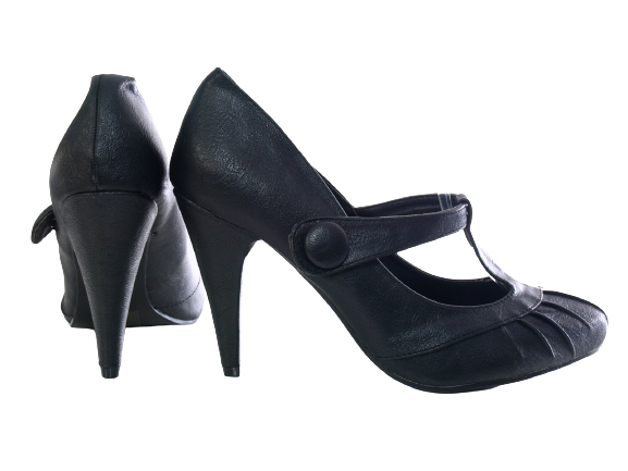 Escarpins à plateforme à talons hauts pour femmes Chaussures de soirée talons aiguilles Noir # 164