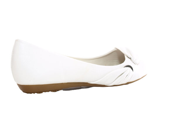 Mocassins ballerines chaussures basses pour femmes slip-on plates décontractées blanc # 6374