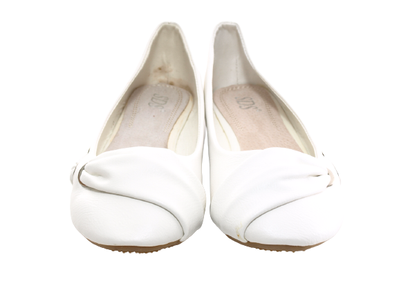 Mocassins ballerines chaussures basses pour femmes slip-on plates décontractées blanc # 6374