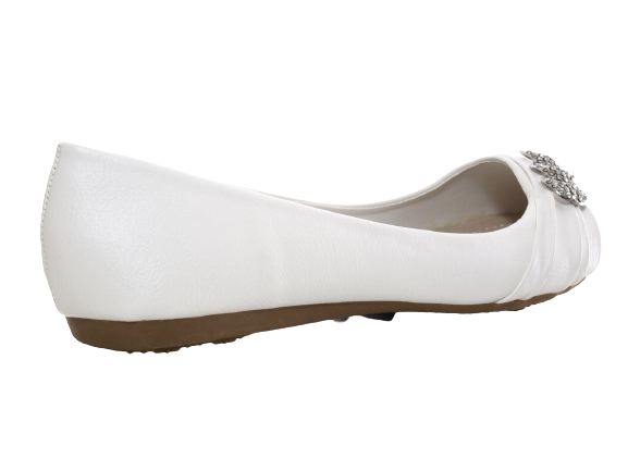 Mocassins ballerines chaussures basses pour femmes slip-on décontractées blanc # 8274