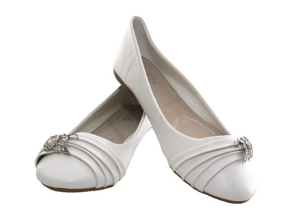 Mocassins ballerines chaussures basses pour femmes slip-on décontractées blanc # 8274