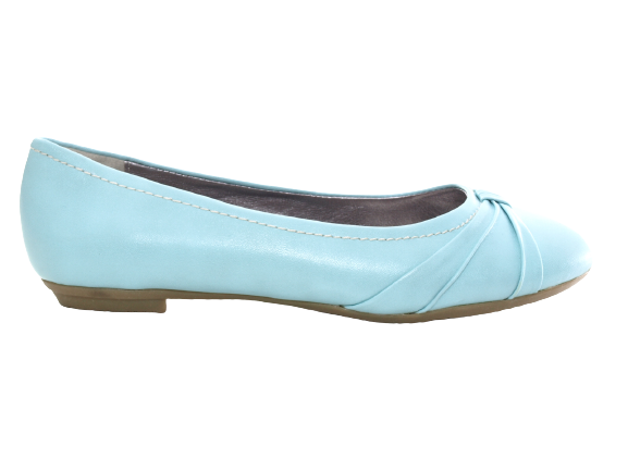 Ballerines mocassins à enfiler pour femme, chaussures basses, décontractées, bleu # 2387