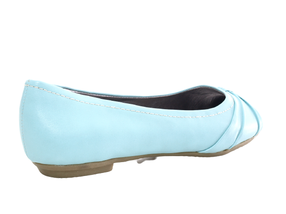 Ballerines mocassins à enfiler pour femme, chaussures basses, décontractées, bleu # 2387