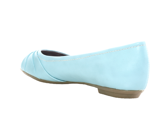 Ballerines mocassins à enfiler pour femme, chaussures basses, décontractées, bleu # 2387