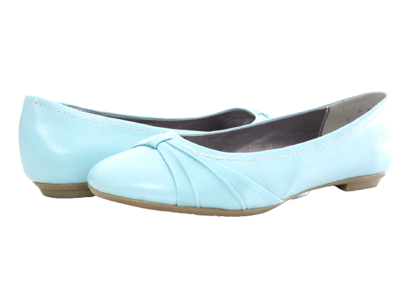 Ballerines mocassins à enfiler pour femme, chaussures basses, décontractées, bleu # 2387