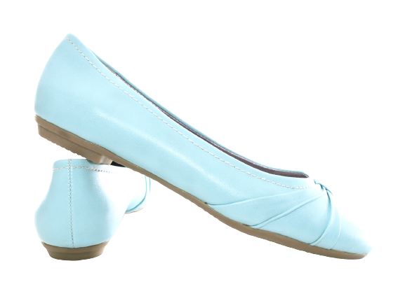 Ballerines mocassins à enfiler pour femme, chaussures basses, décontractées, bleu # 2387