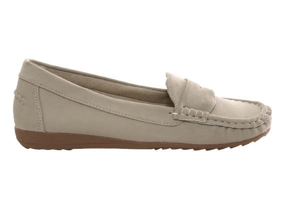 Ballerines mocassins à enfiler pour femme, chaussures plates décontractées, abricot n° 7711