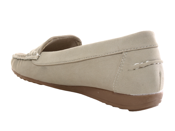 Ballerines mocassins à enfiler pour femme, chaussures plates décontractées, abricot n° 7711