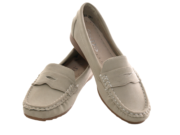 Ballerines mocassins à enfiler pour femme, chaussures plates décontractées, abricot n° 7711