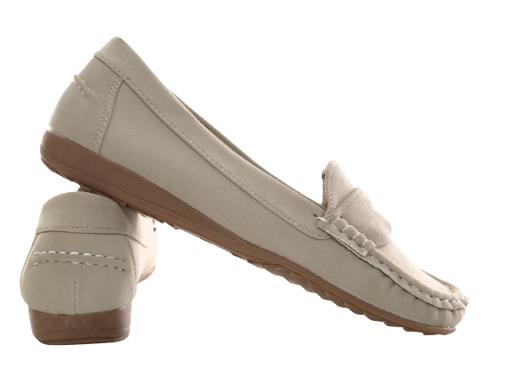 Ballerines mocassins à enfiler pour femme, chaussures plates décontractées, abricot n° 7711