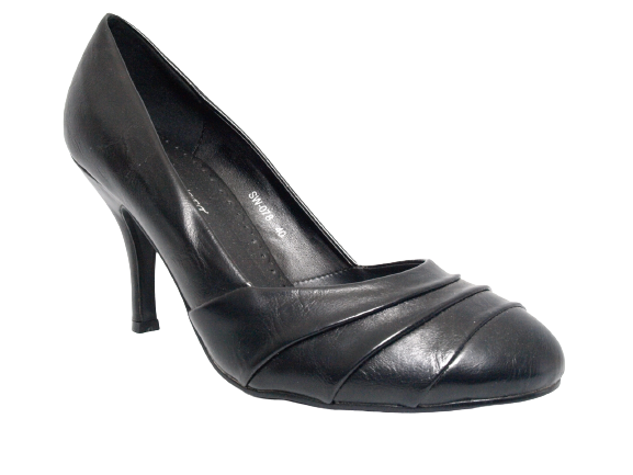 Escarpins à talons hauts et plateforme pour femme, chaussures de soirée, stilettos, noir # 078