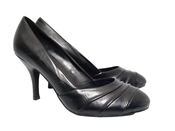 Escarpins à talons hauts et plateforme pour femme, chaussures de soirée, stilettos, noir # 078