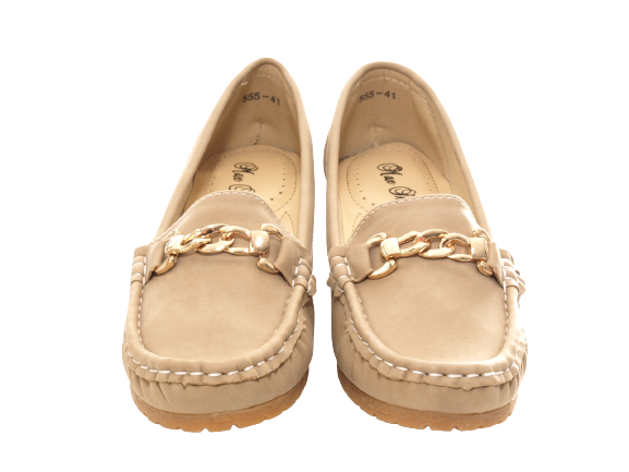 Mocassins compensés pour femme Escarpins compensés Chaussures basses Kaki # 555-41