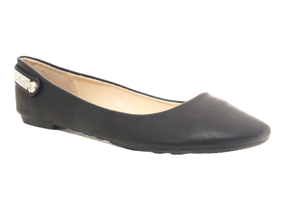 Ballerines à semelles compensées pour femme, mocassins, chaussures à enfiler, décontractées, noir # 006-30