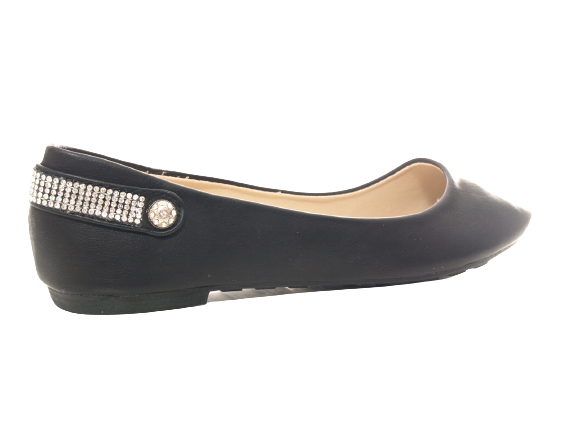 Ballerines à semelles compensées pour femme, mocassins, chaussures à enfiler, décontractées, noir # 006-30