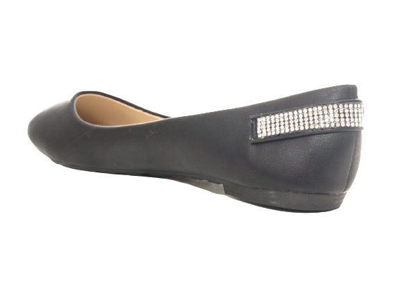 Ballerines à semelles compensées pour femme, mocassins, chaussures à enfiler, décontractées, noir # 006-30