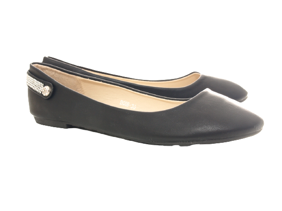 Ballerines à semelles compensées pour femme, mocassins, chaussures à enfiler, décontractées, noir # 006-30