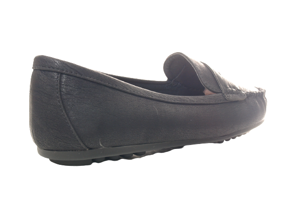 Mocassins ballerines chaussures basses pour femmes slip-on décontractés noir # 764