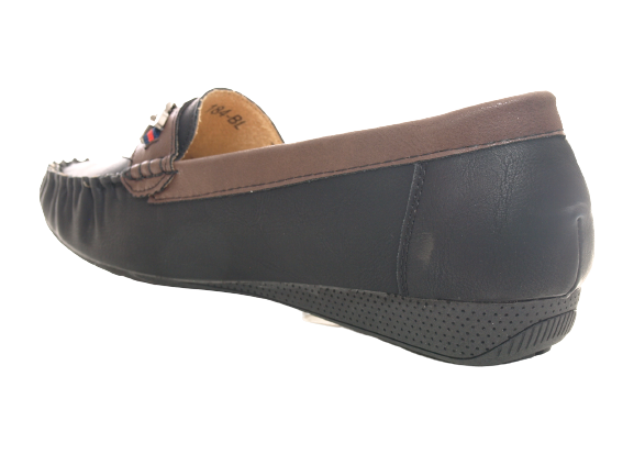 Chaussures femme ballerines mocassins slip-on plates décontractées noir # 184