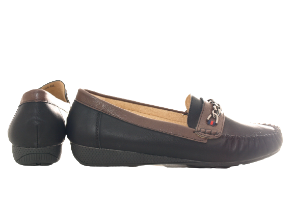 Chaussures femme ballerines mocassins slip-on plates décontractées noir # 184