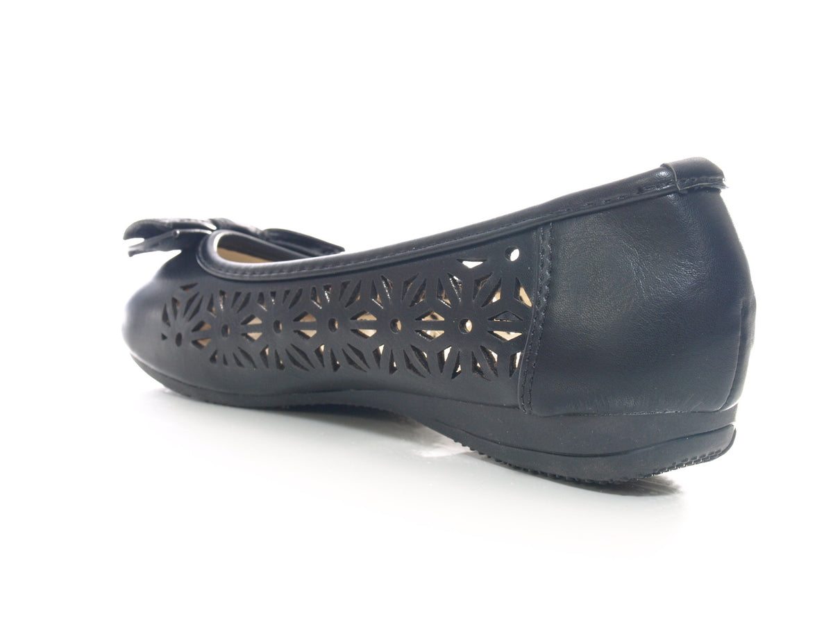Ballerines mocassins à enfiler pour femme, chaussures plates décontractées, noir # 1107