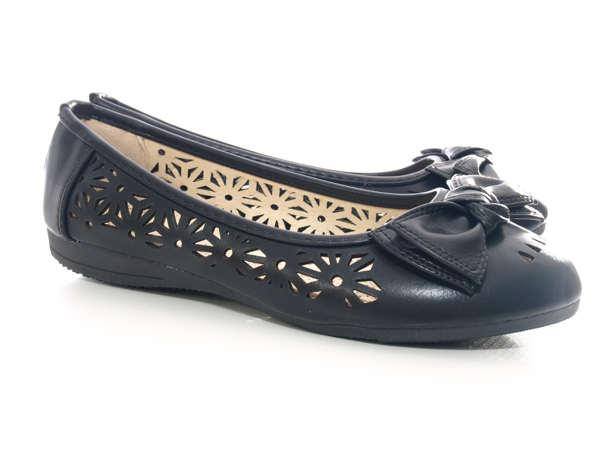 Ballerines mocassins à enfiler pour femme, chaussures plates décontractées, noir # 1107