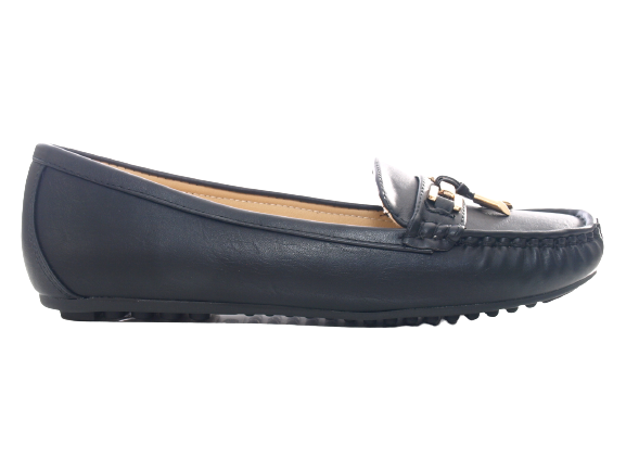 Women's Slip-On Loafers Ballerina Moccasins Flats Casual Black # 954