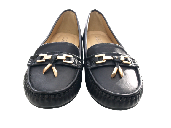 Women's Slip-On Loafers Ballerina Moccasins Flats Casual Black # 954