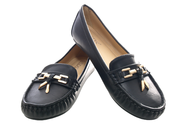 Women's Slip-On Loafers Ballerina Moccasins Flats Casual Black # 954