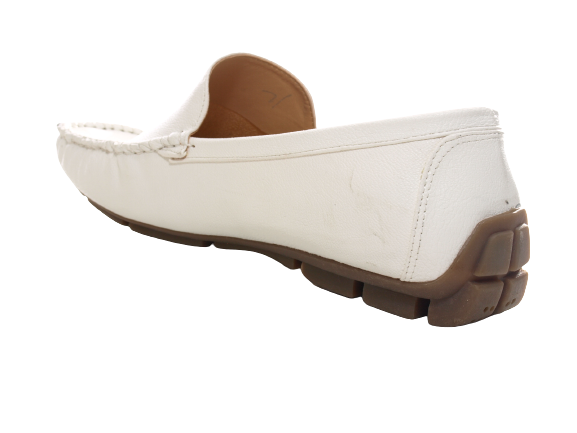 Herrenschuhe Halbschuhe Mokassin Slipper Loafer White # 906