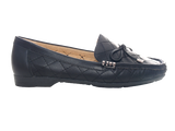 Damen Slipper Halbschuhe Ballerina Loafer Mokassins Slip On Flats Freizeit Black # 480