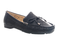 Damen Slipper Halbschuhe Ballerina Loafer Mokassins Slip On Flats Freizeit Black # 480