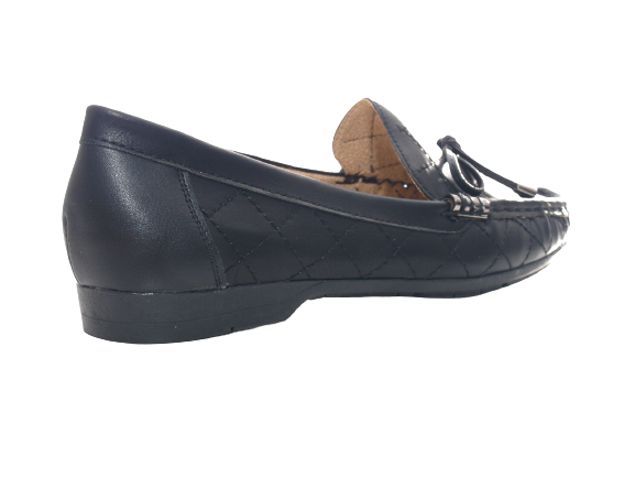 Mocassins ballerines chaussures basses pour femmes slip-on plates décontractées noir # 480