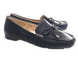 Damen Slipper Halbschuhe Ballerina Loafer Mokassins Slip On Flats Freizeit Black # 480
