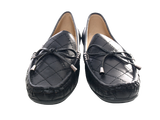Damen Slipper Halbschuhe Ballerina Loafer Mokassins Slip On Flats Freizeit Black # 480