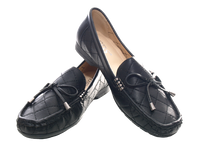 Damen Slipper Halbschuhe Ballerina Loafer Mokassins Slip On Flats Freizeit Black # 480