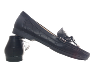 Damen Slipper Halbschuhe Ballerina Loafer Mokassins Slip On Flats Freizeit Black # 480