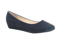 Damen Slipper Keilabsatz Ballerina Loafer Mokassins  Slip On Flats Freizeit Black #  1111