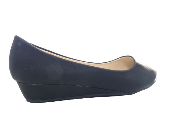 Ballerines mocassins à semelles compensées pour femmes, chaussures à enfiler, décontractées, noir # 1111