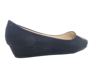 Damen Slipper Keilabsatz Ballerina Loafer Mokassins  Slip On Flats Freizeit Black #  1111