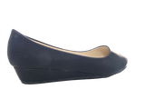 Damen Slipper Keilabsatz Ballerina Loafer Mokassins  Slip On Flats Freizeit Black #  1111